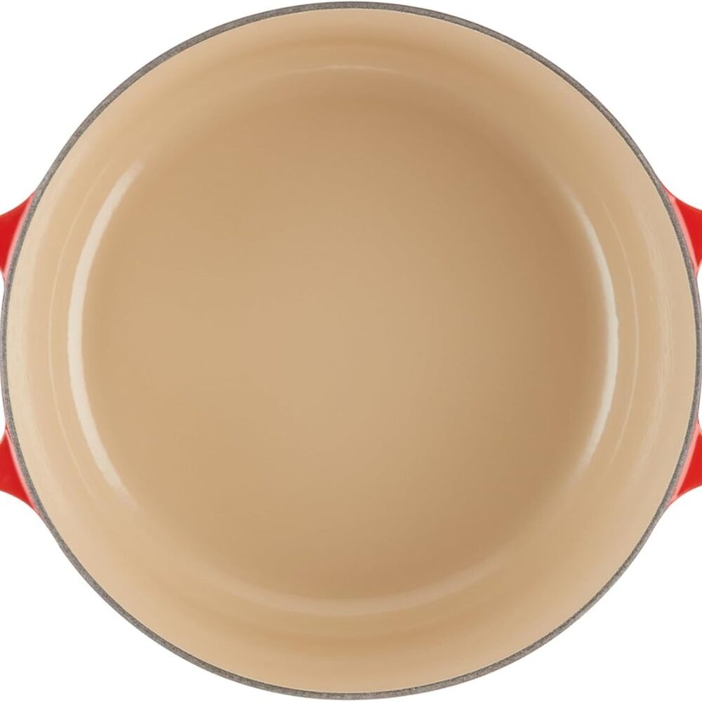 Le Creuset Enameled Cast Iron Signature Round Dutch Oven, 7.25 qt., Cerise - Picture 4 of 12